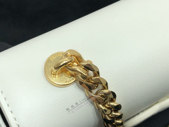 Celine專櫃2022全新系列凱旋門鏈條肩背包 賽琳CUIR TRIOMPHE皮標標誌印花鏈條包 sldj2395